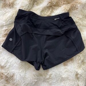 lululemon athletica Jet Black Athletic Shorts